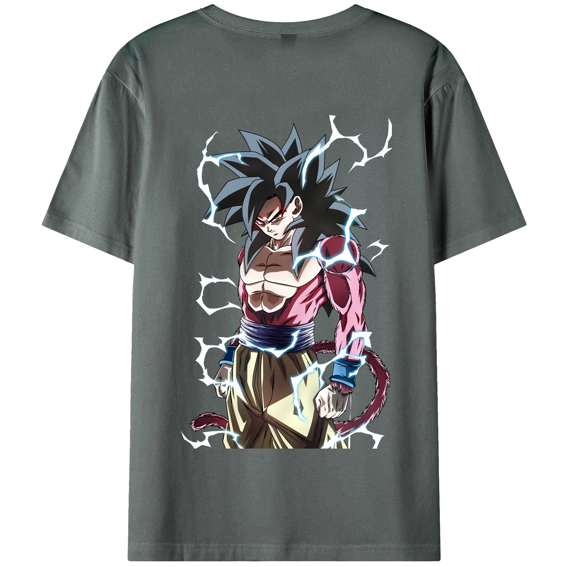 （画像用） ドラゴンボール 孫悟空（そん ごくう）Son Goku カカロット DRAGON BALL Kakarotto 綿100％半袖Tシャツ（背面プリント）